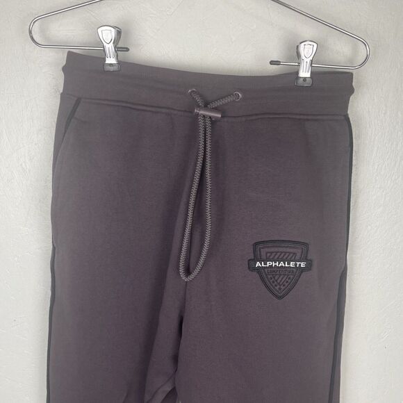 Alphalete M Alphalete Brown Purple Fleece Sweatpants Drawstring Joggers Size XS - Picture 7 of 7